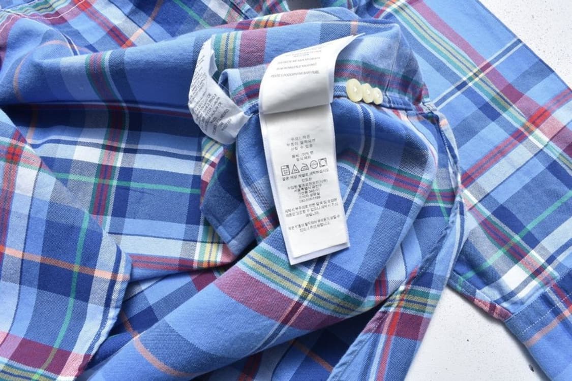 폴로 랄프로렌 큐알라벨 체크셔츠 XL N0946 상품이미지6