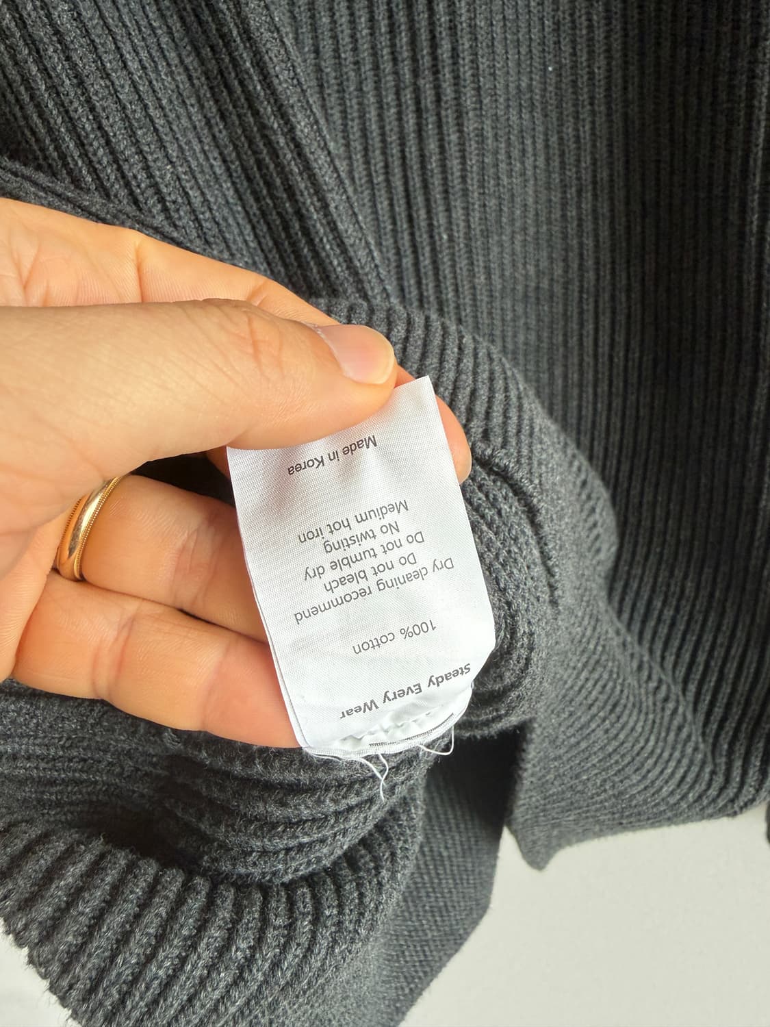 스테디에브리웨어(steadyeverywear) 코튼 니트 상품이미지7