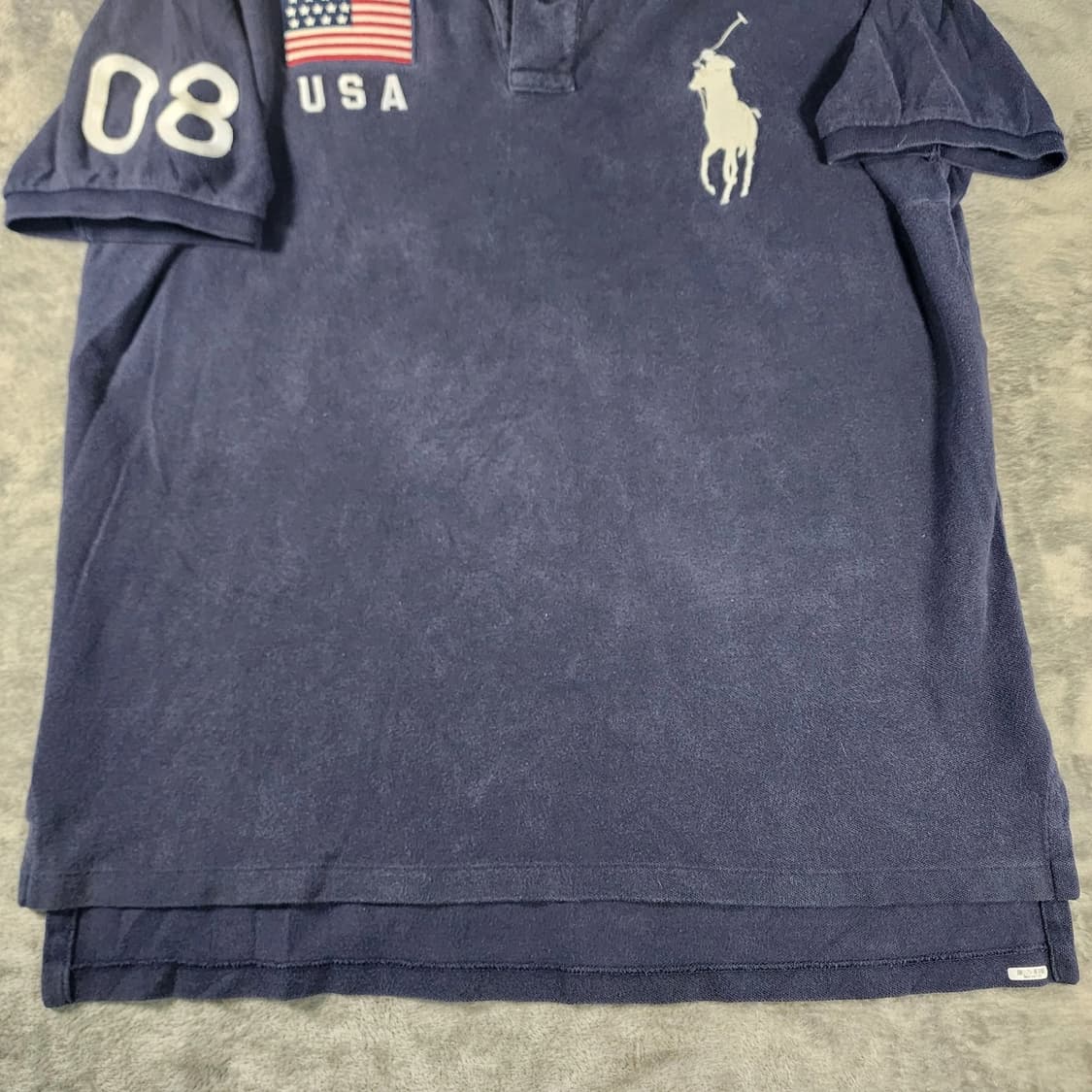 폴로 랄프로렌 USA 국대 빅포니 카라티 네이비 상품이미지3