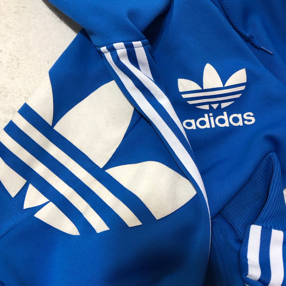 아디다스 파랑 후드플락 져지 L 상품이미지2