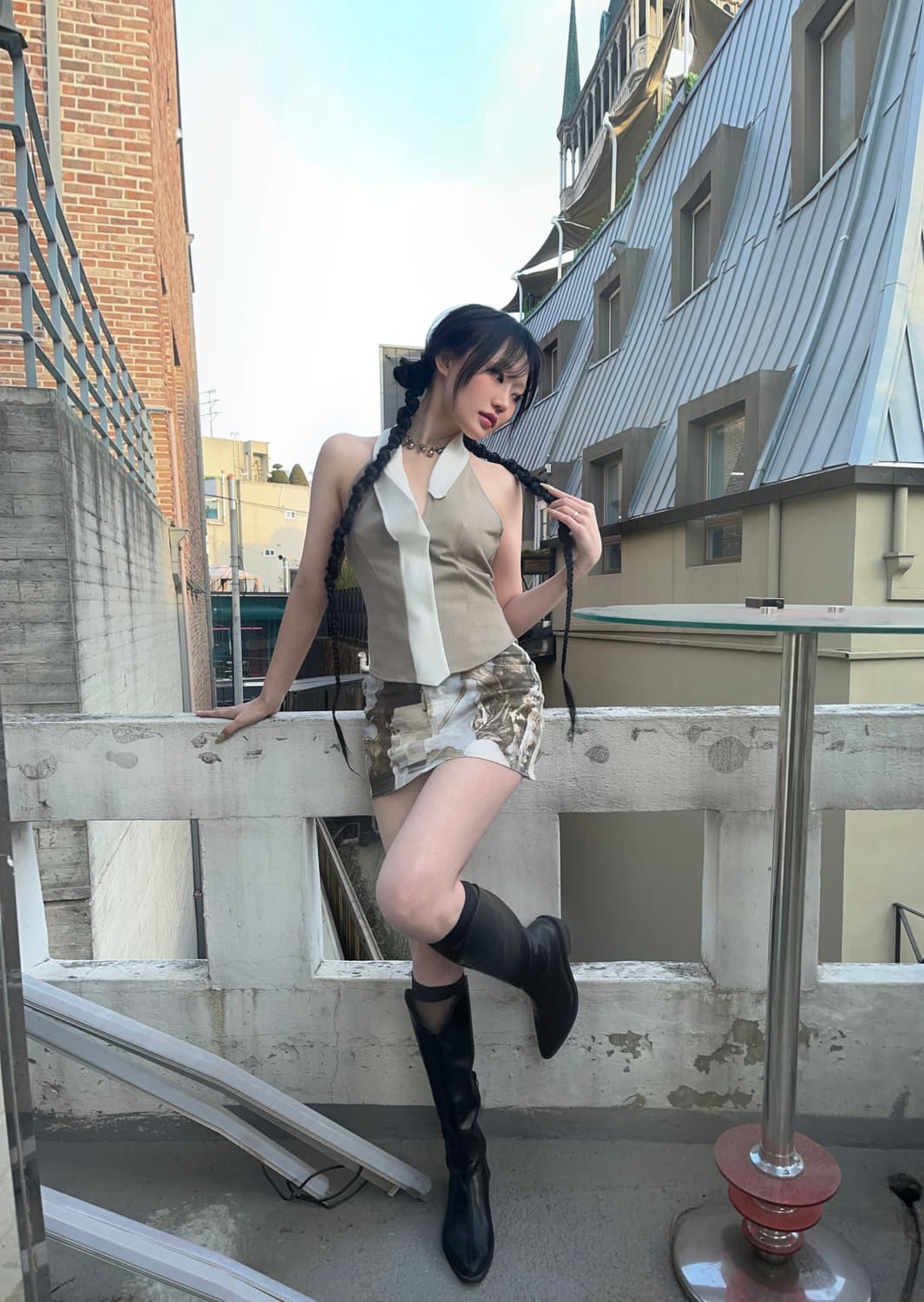 2000ARCHIVES Tie Vest Top 타이 베스트 탑 상품이미지2