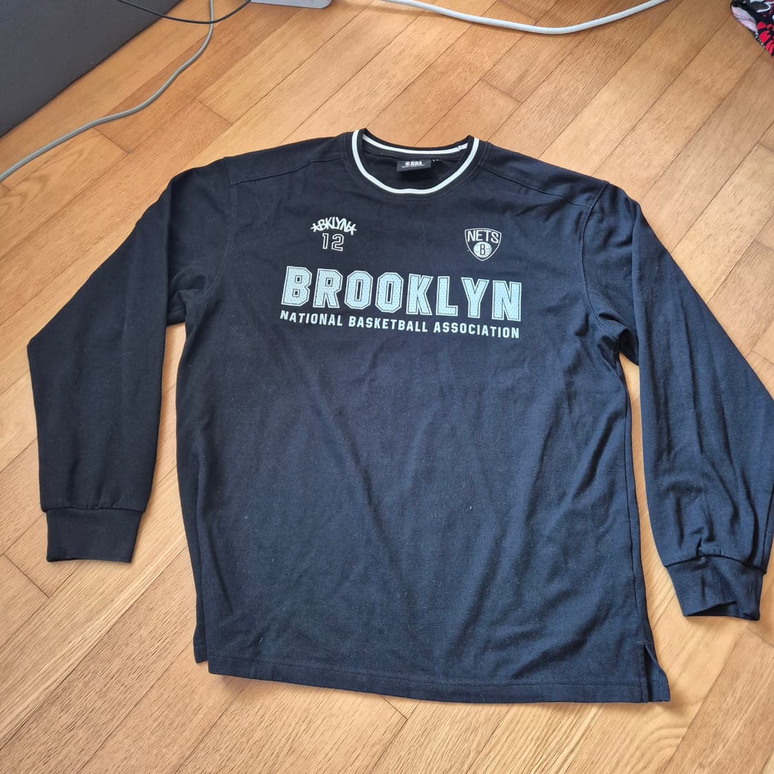 NBA BKN 요꼬배색 라운드 티셔츠 상품이미지2