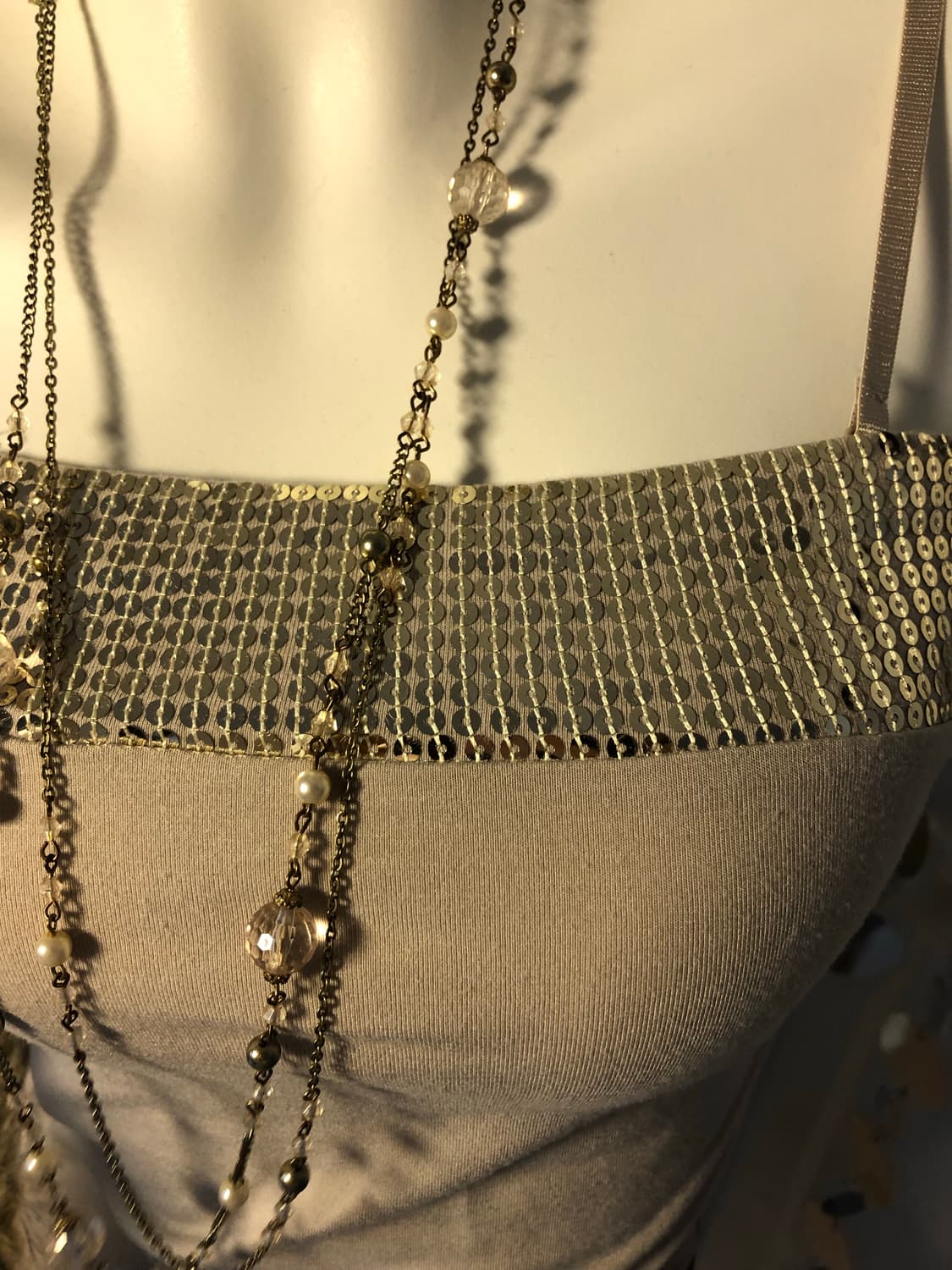 spangles gold sleeveless  상품이미지3