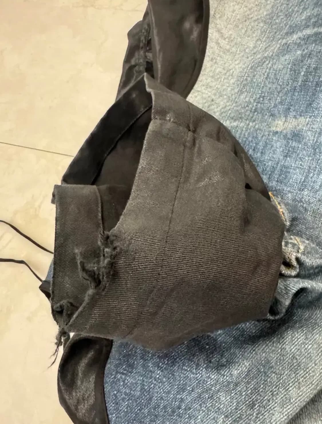 앤더슨벨 데님 트롱프뢰유 레이어드 타잉 팬츠 상품이미지10