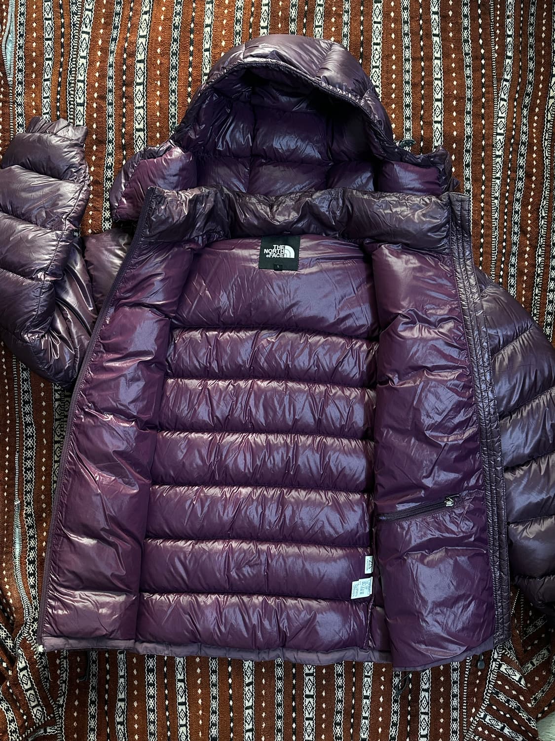 노스페이스 700 필 파카 L 퍼플 상품이미지3