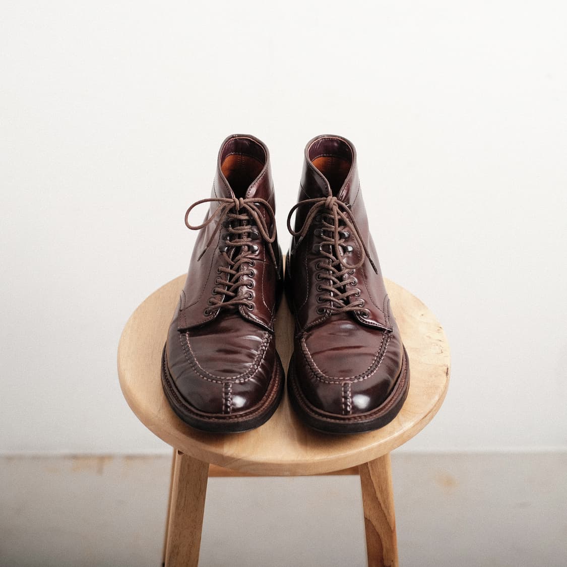 알든 40218HC 6.5D 버건디 코도반 NST 탱커 부츠 상품이미지2