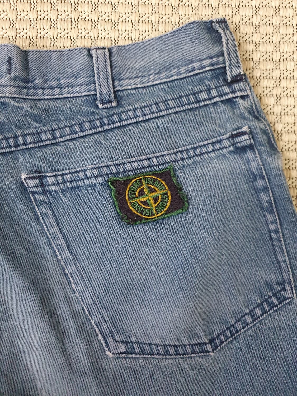 90s 스톤 아일랜드 그린 엣지 데님 진 상품이미지4