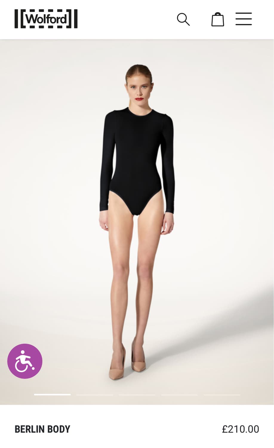 WOLFORD 월 포드 디테쳐블 바디수트(S 사이즈) 상품이미지2