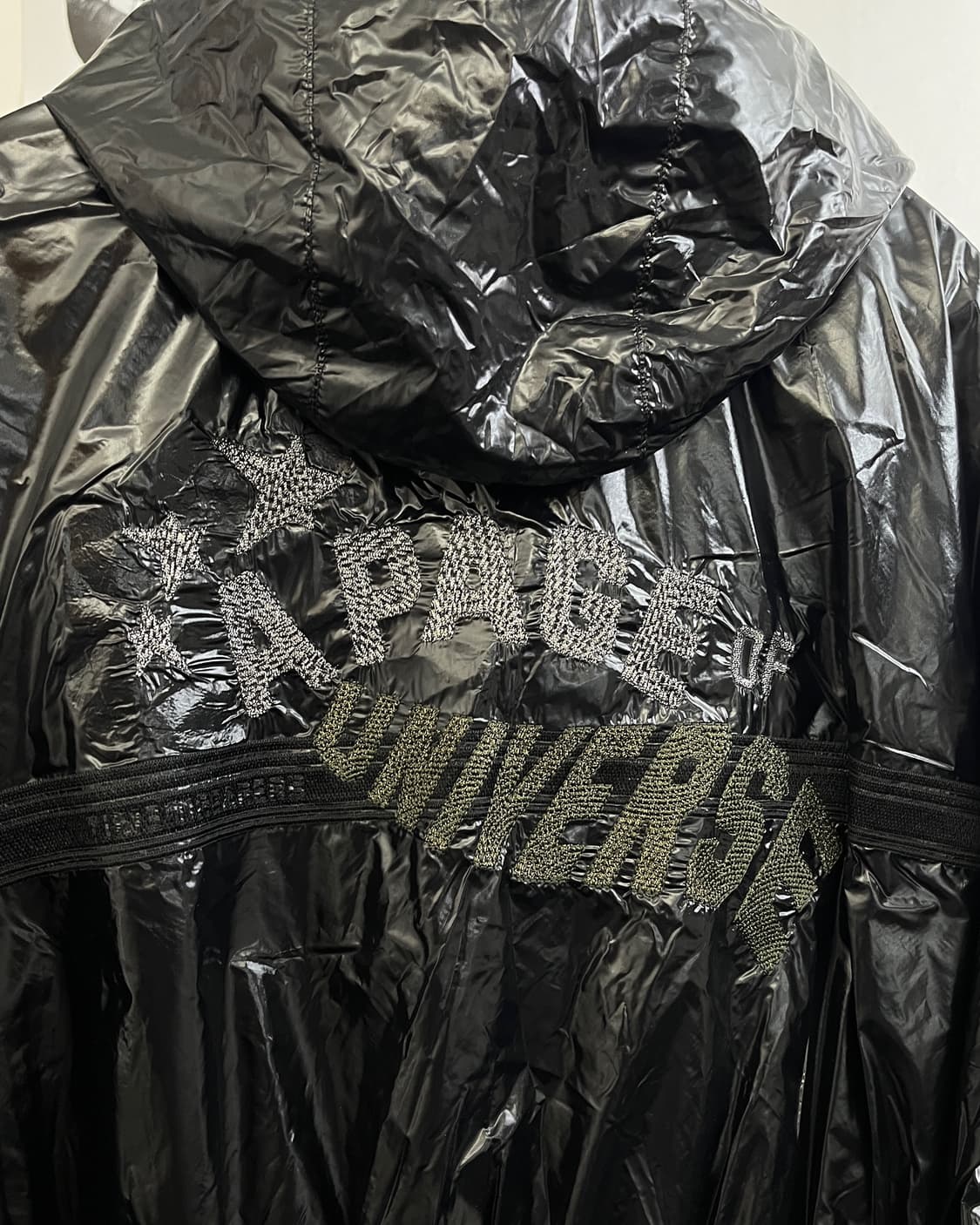 올드 빈티지 유광 글로시 바람막이 블랙 상품이미지8