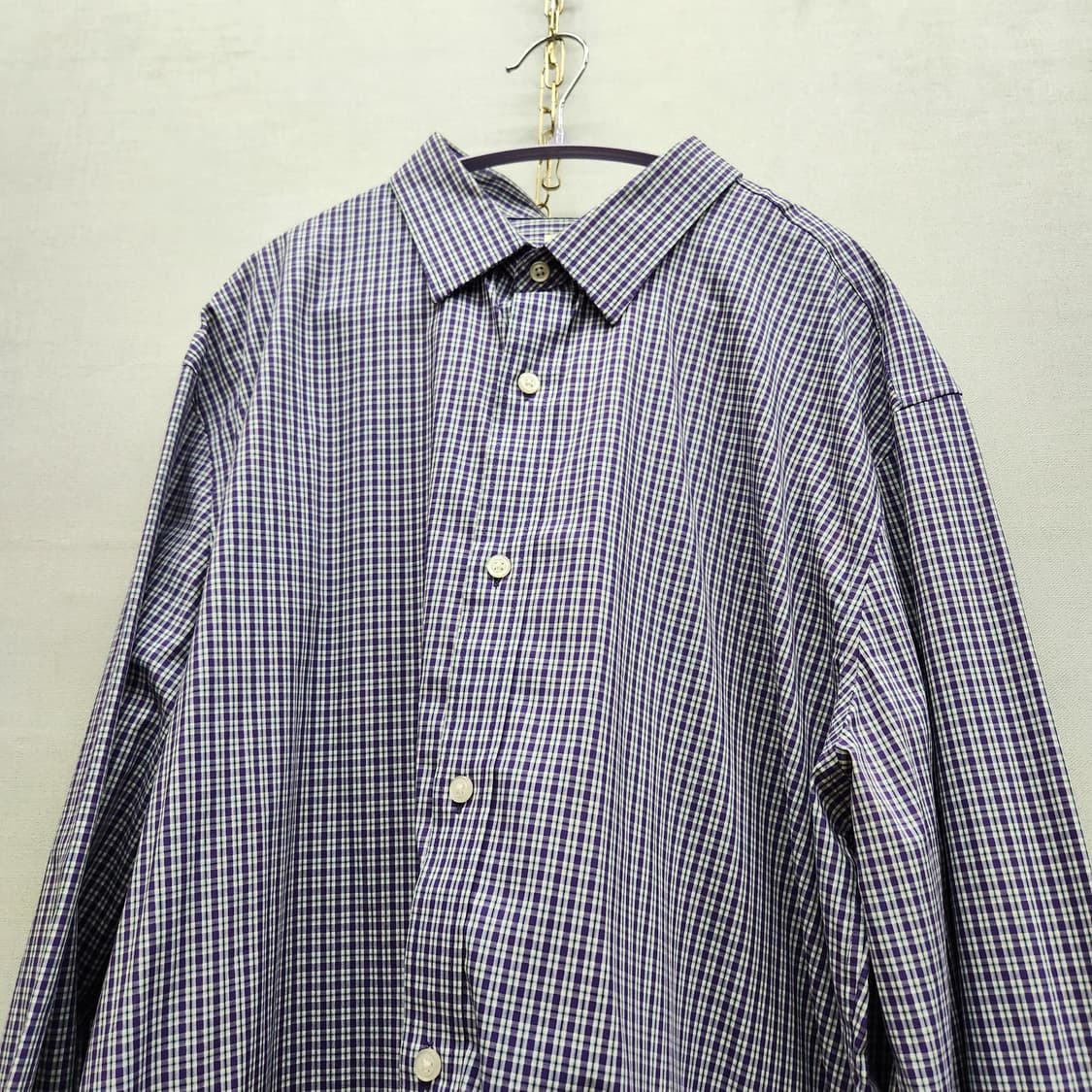 GAP 갭 체크패턴 스탠다드핏 셔츠 XL(2XL) 상품이미지3