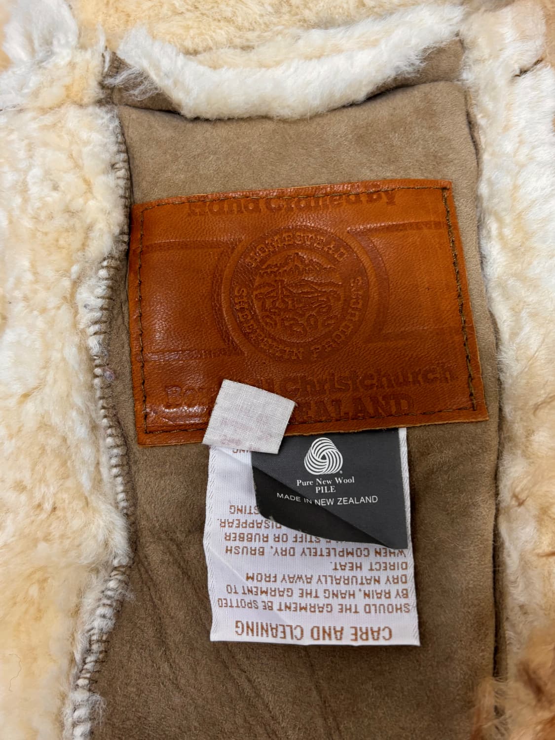 “Vintage”00’s Fur Trimming Shearling Lea 상품이미지9