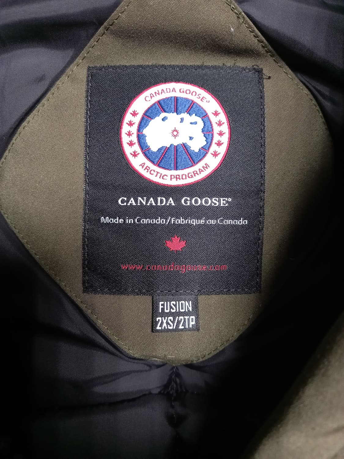 캐나다구스 퓨전 여성 파카패딩  카키 xxs 상품이미지5
