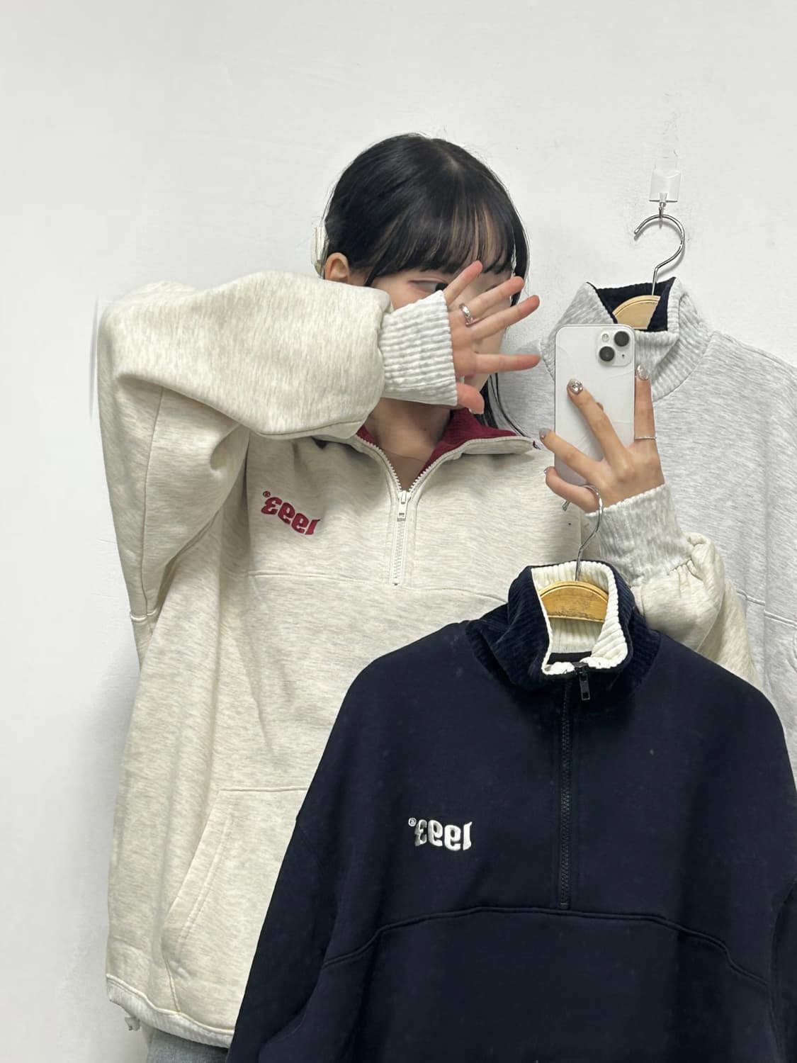 1993 스튜디오 기모 반집업 상품이미지2