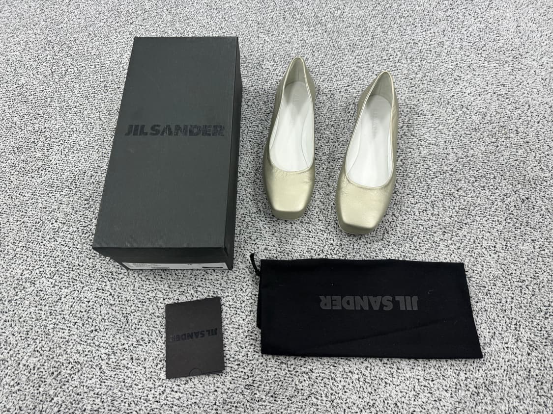 [새상품] 질샌더 이태리 레더 플랫슈즈 상품이미지1