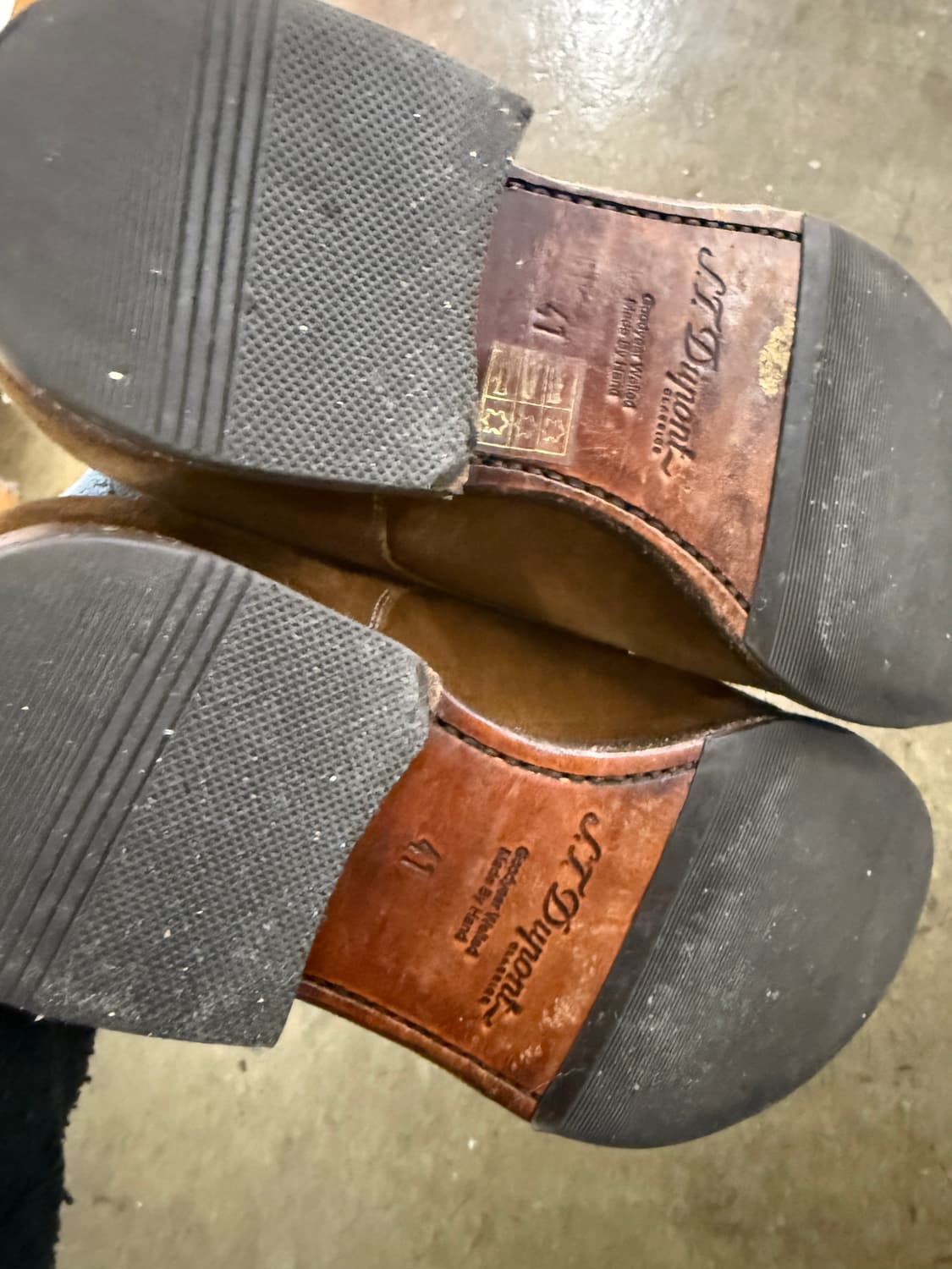 에스티 듀퐁 스웨이드 더블 몽크 스트랩 구두 41 상품이미지6