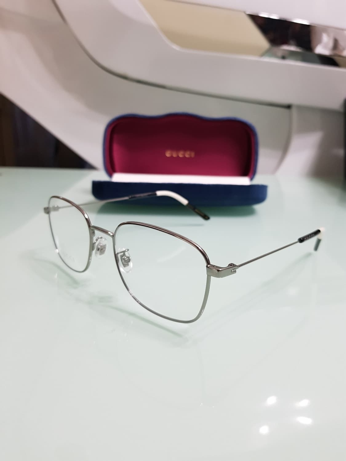 구찌 스퀘어 남녀안경테(극강가벼움)(새상품 풀구성) 상품이미지7