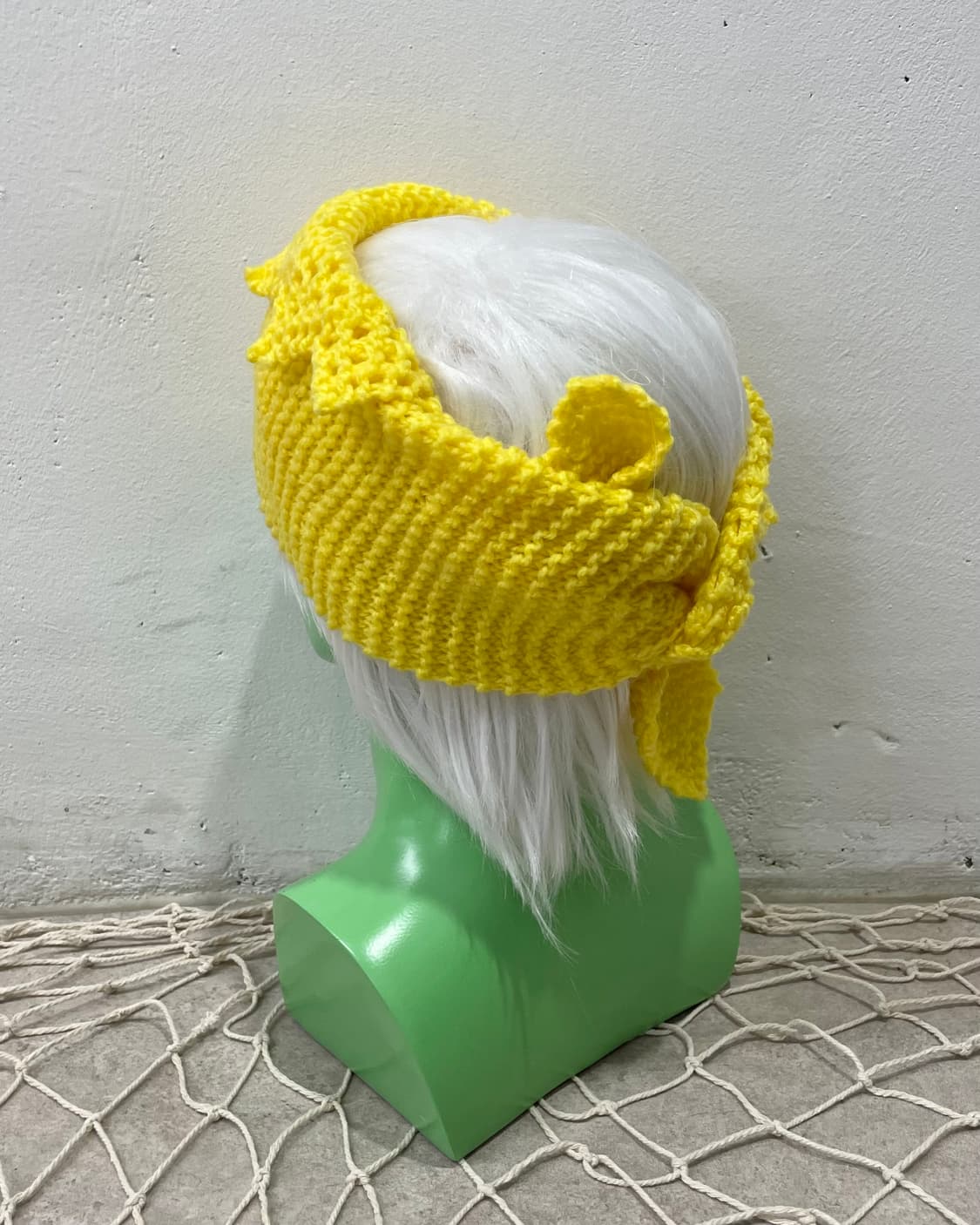  yellow knit crown scarf  상품이미지6