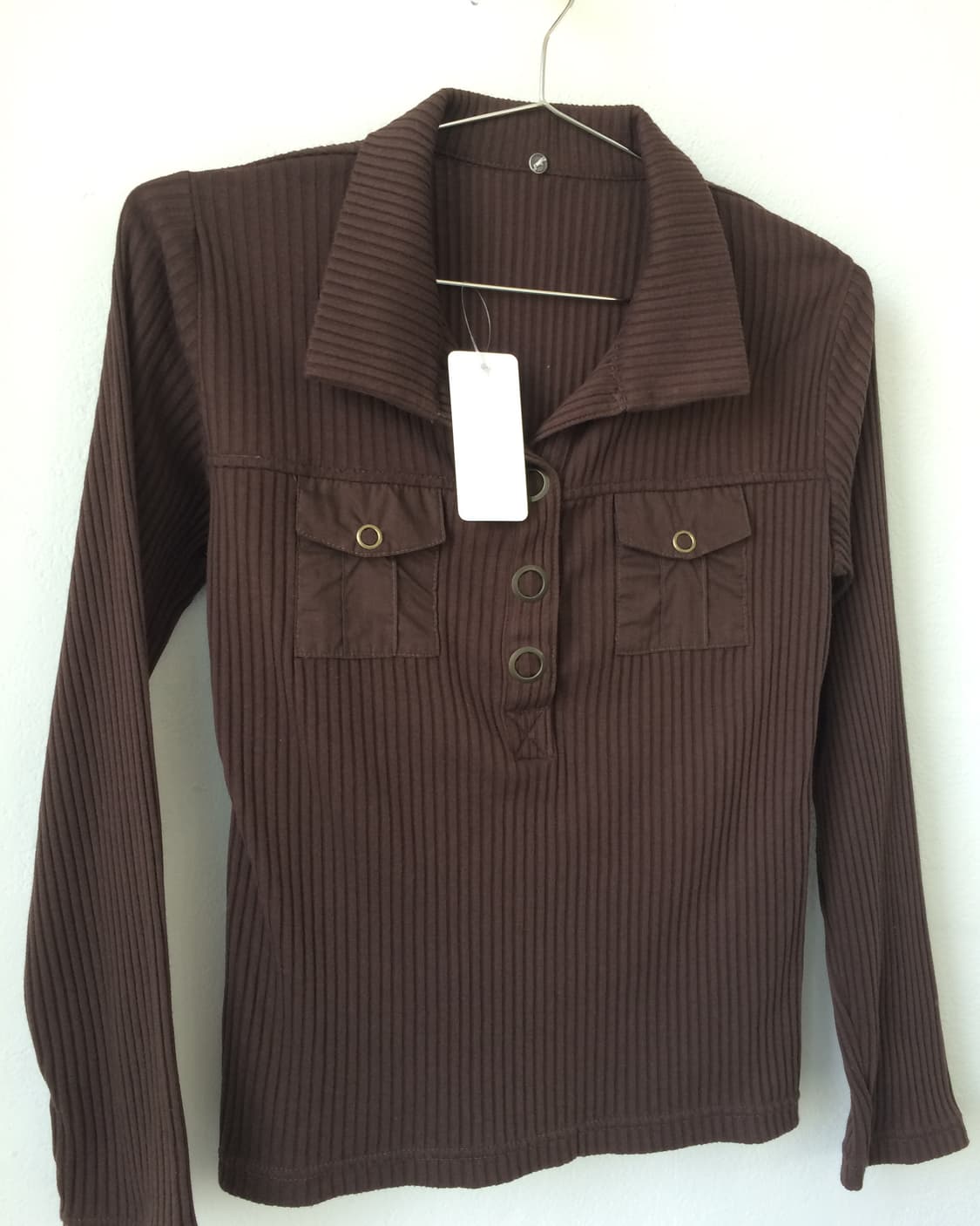 Pocket point ribbed pk sleeve 상품이미지3