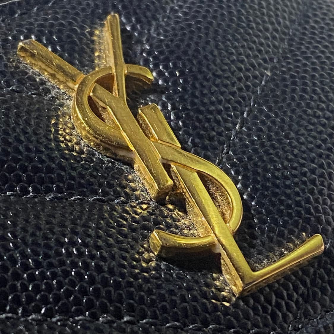 [정품]SAINT LAURENT 생로랑 마틀라세 모노그램 금장 카드지갑 상품이미지2