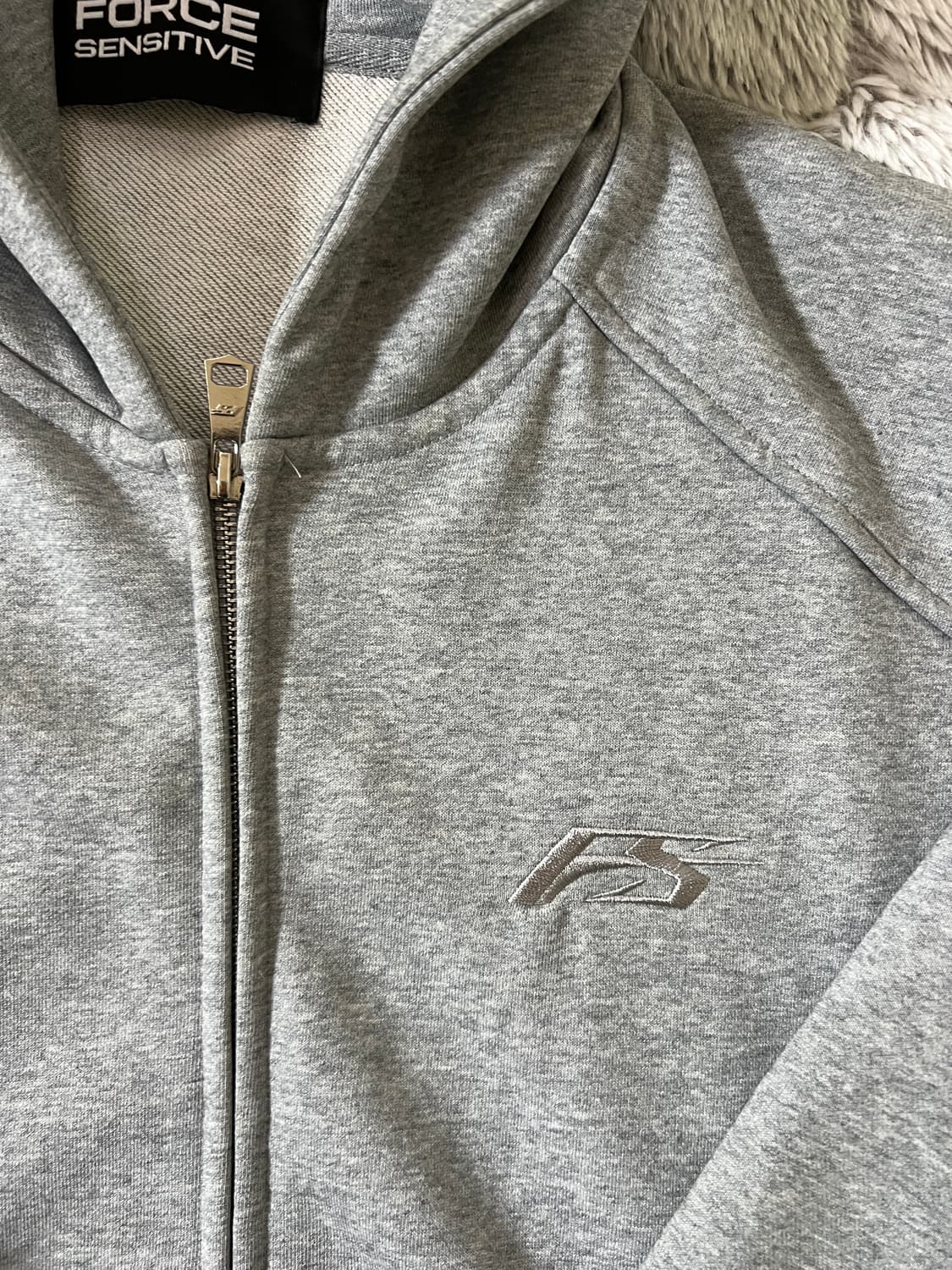 포스센스티브 후드집업 그레이 2사이즈 상품이미지2