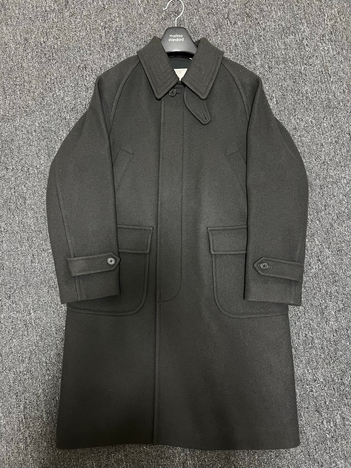 어나더오피스 voyager balmacaan coat graphite 상품이미지3