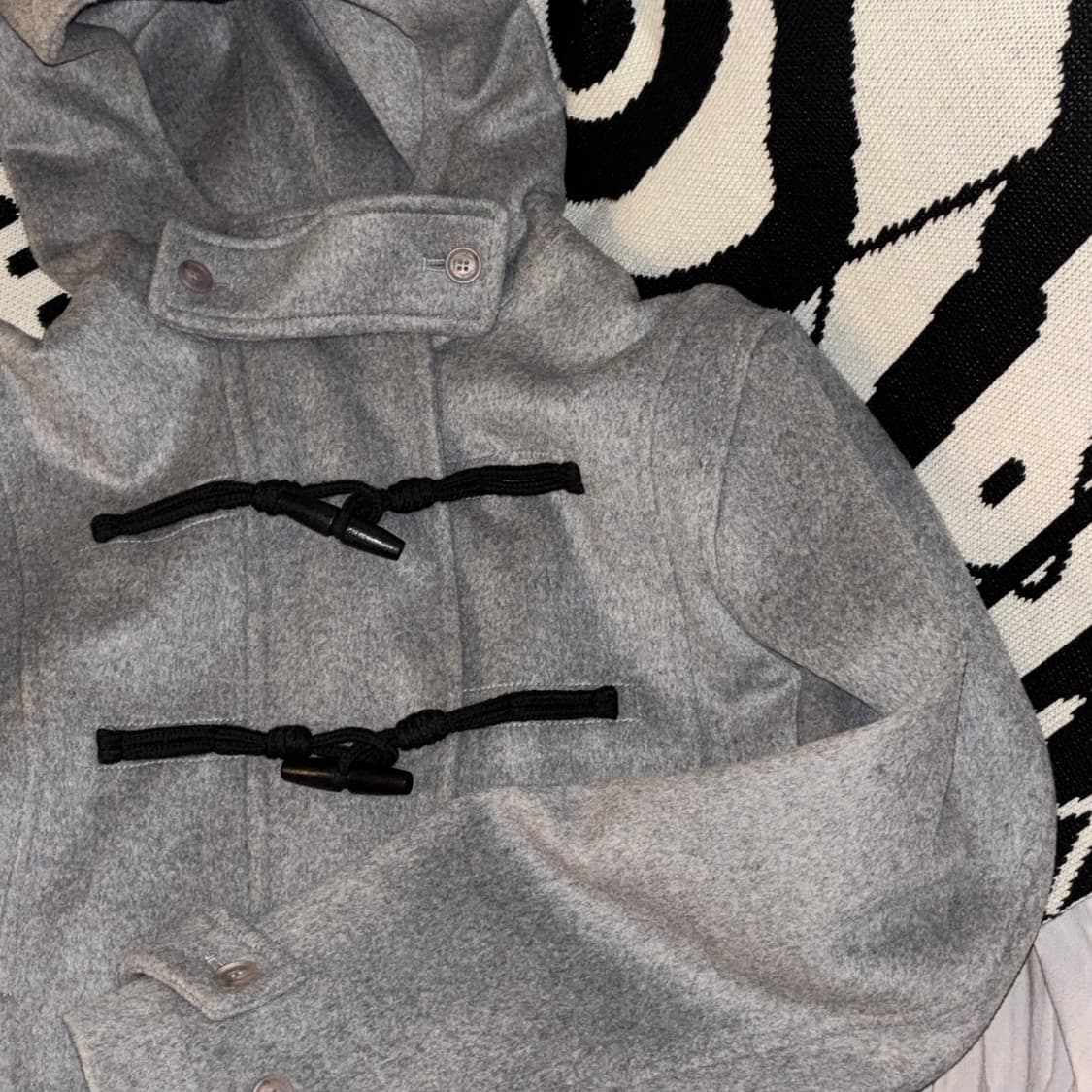 미세키서울 Duffle hoodie short coat GREY 상품이미지2