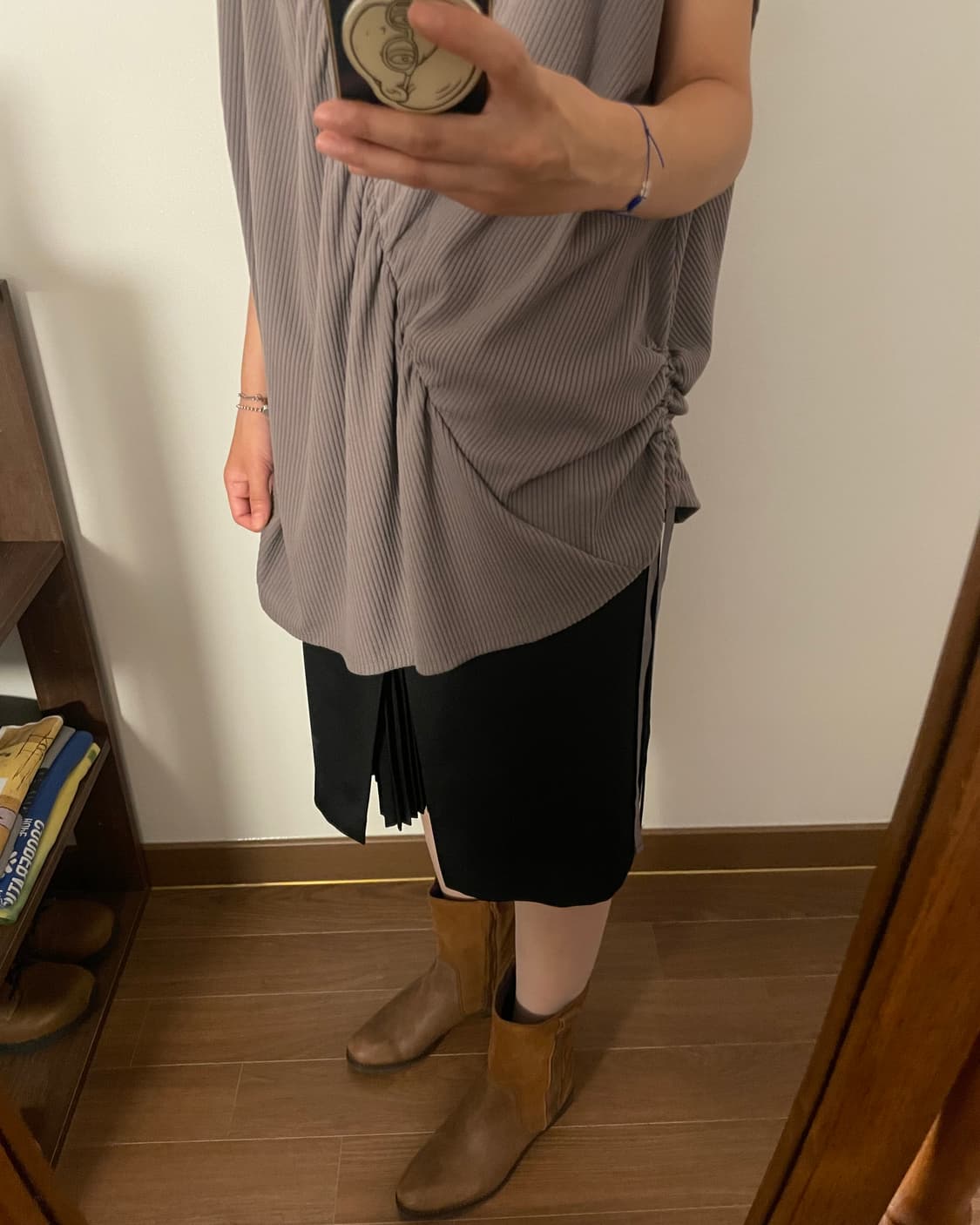 Asymmetric shirring sleeveless 상품이미지9