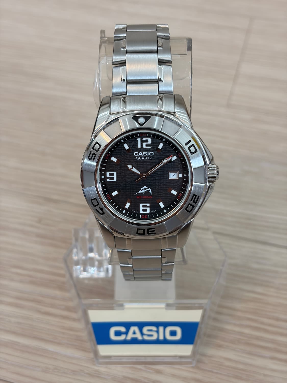 카시오 빈티지 극미품 은새치 MDV-100D-1AFJ 흑새치 다이버 상품이미지1