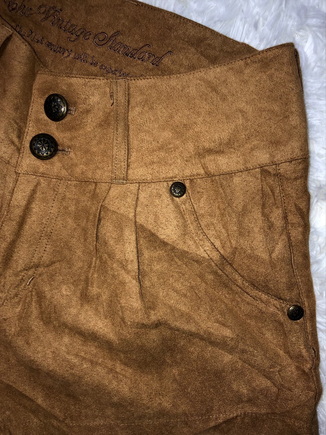 brown velvet short pt 상품이미지3