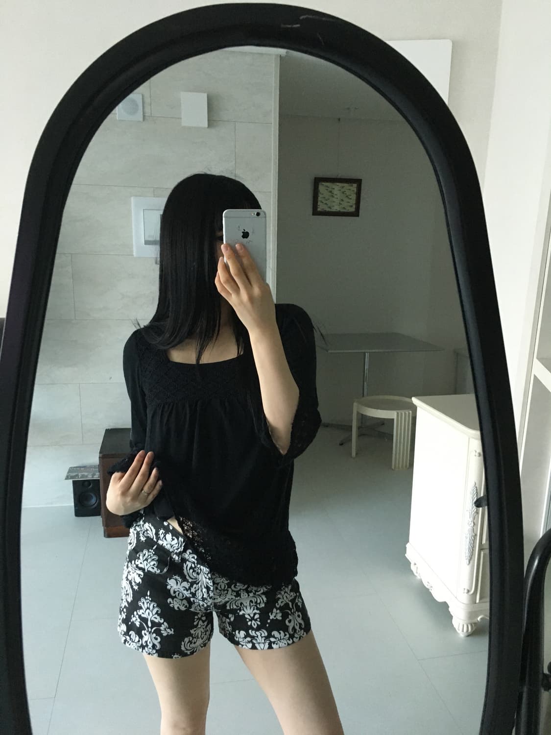 vintage lace square neck top 상품이미지4