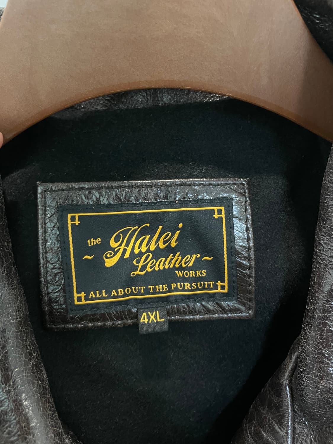 (107~) Halei Leather 소가죽 패치 플라이트 자켓 상품이미지7