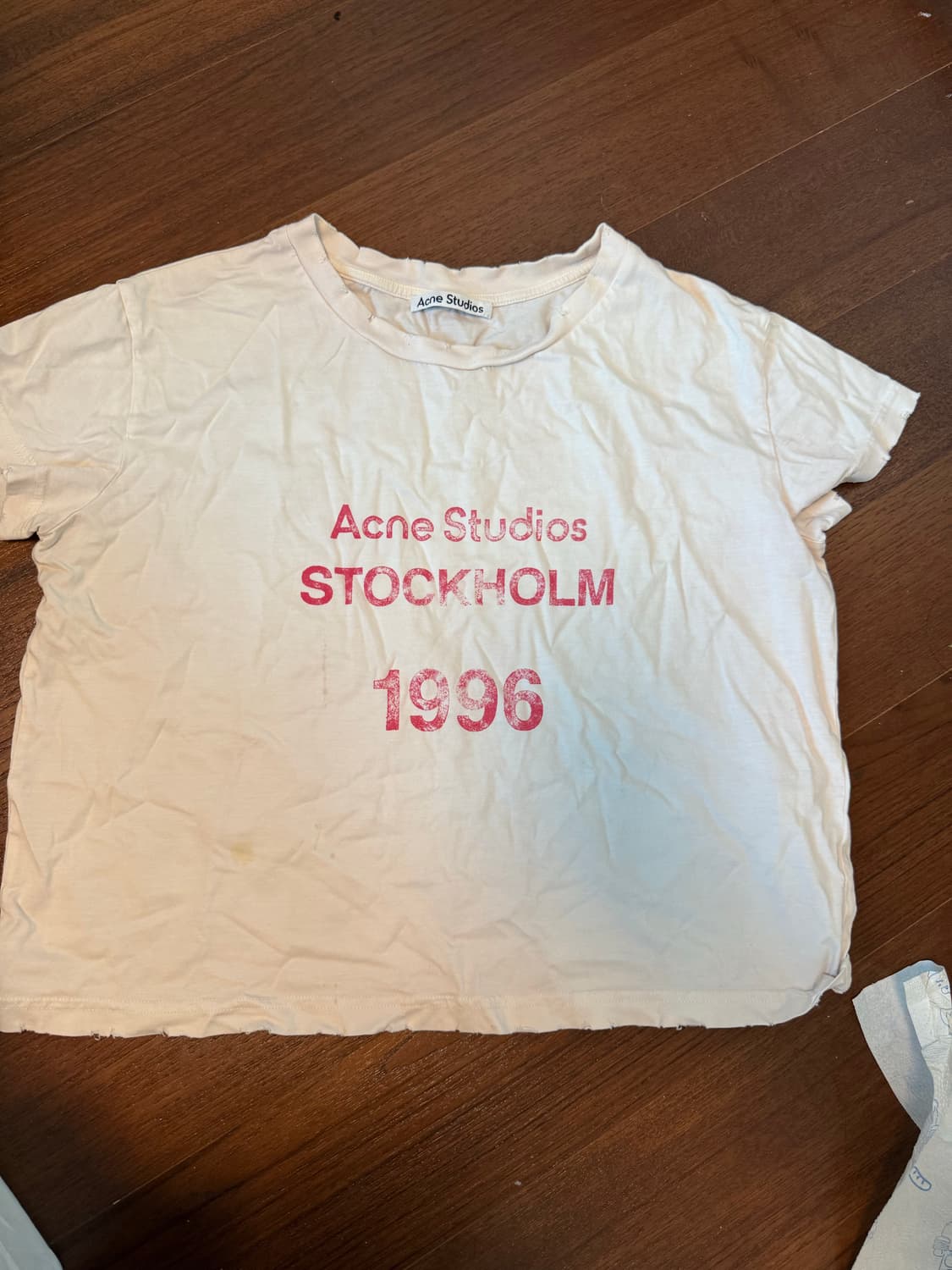 아크네 핑크 티셔츠 S 상품이미지1