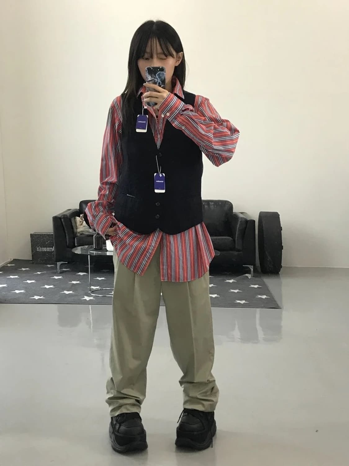 피에르가르뎅 네이비 조끼 상품이미지2