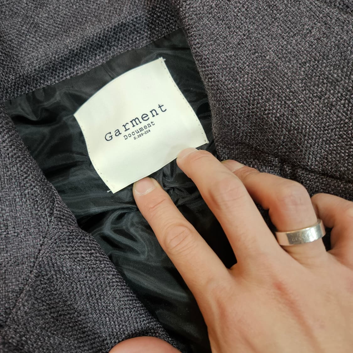 가먼츠 도큐먼트 하이넥 라인 버튼 사파리 포멀 자켓 Free 상품이미지6