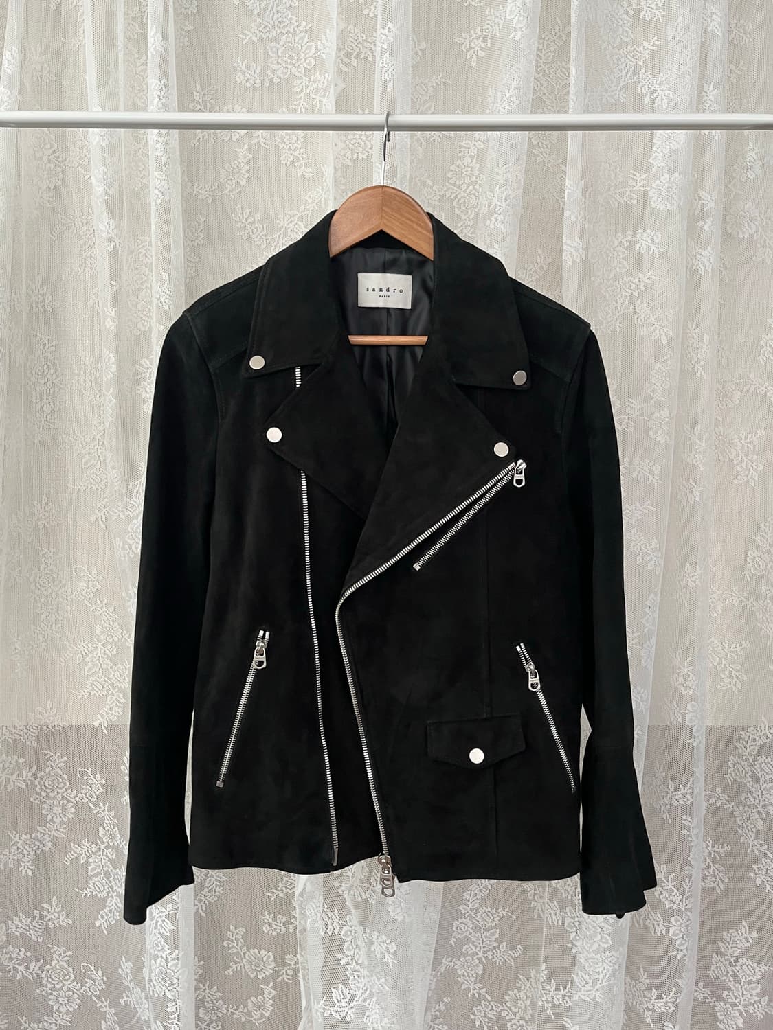 48) 산드로 옴므 고트스킨 스웨이드 라이더 자켓 상품이미지1