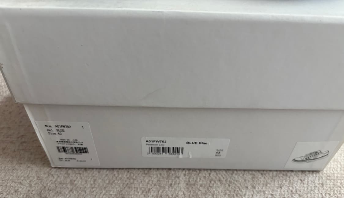 미하라 야스히로 피터슨 캔버스 스니커즈 블루 / 43 상품이미지3