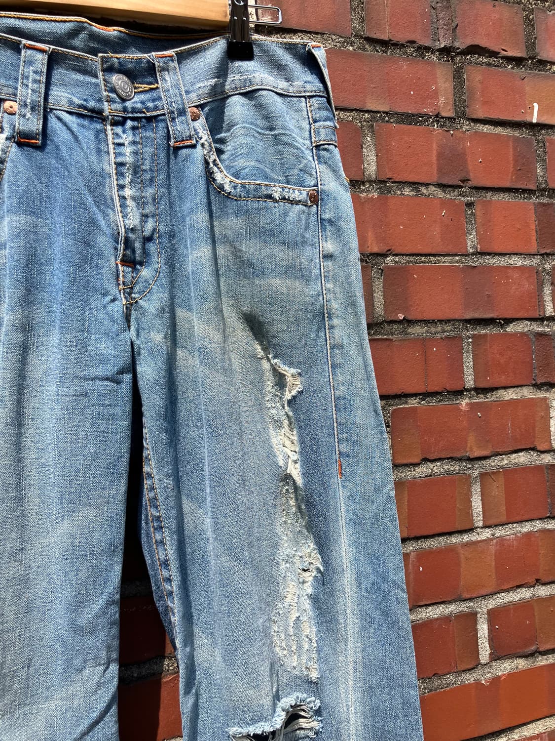 True Religion 디스트로이드 부츠컷 데님 32  상품이미지2