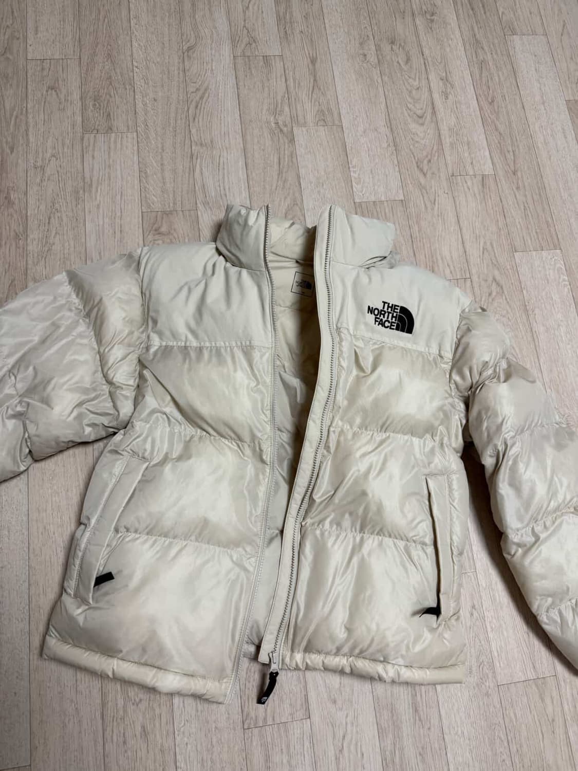 눕시 온볼 패딩 크림색 L 상품이미지3