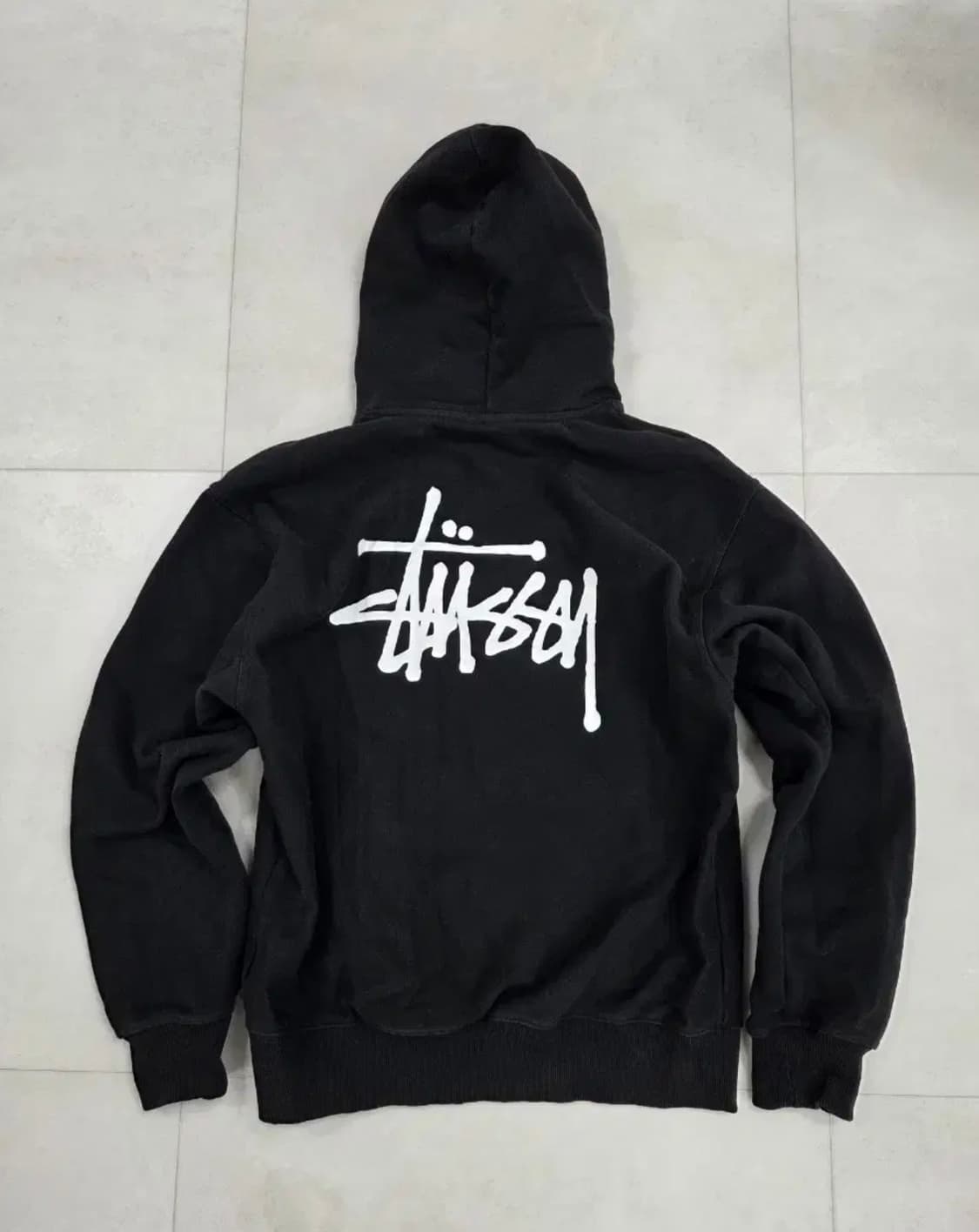 스투시 베이직 후드티 블랙 판매합니다 상품이미지1
