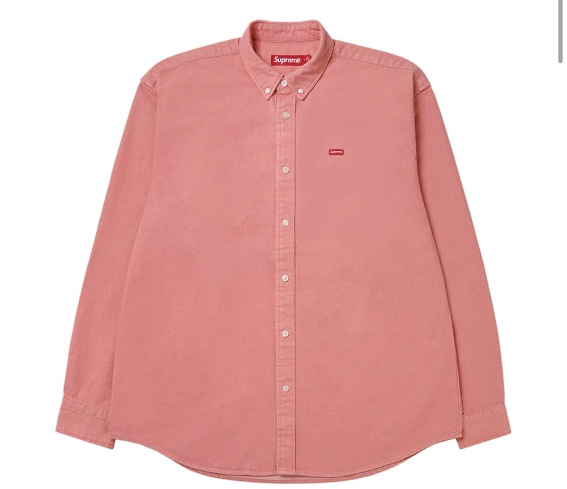 슈프림 스몰 박스 데님 셔츠 핑크 L사이즈 상품이미지1