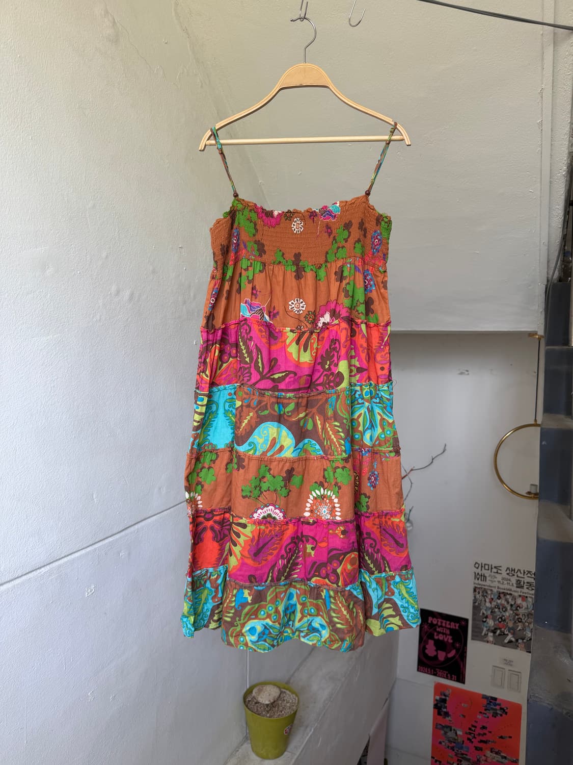 GAP 에스닉 플라워 스트랩 원피스 상품이미지1