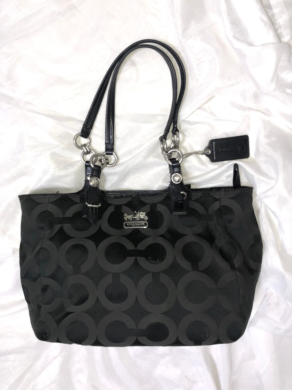 코치 블랙 시그니처 숄더백 상품이미지6