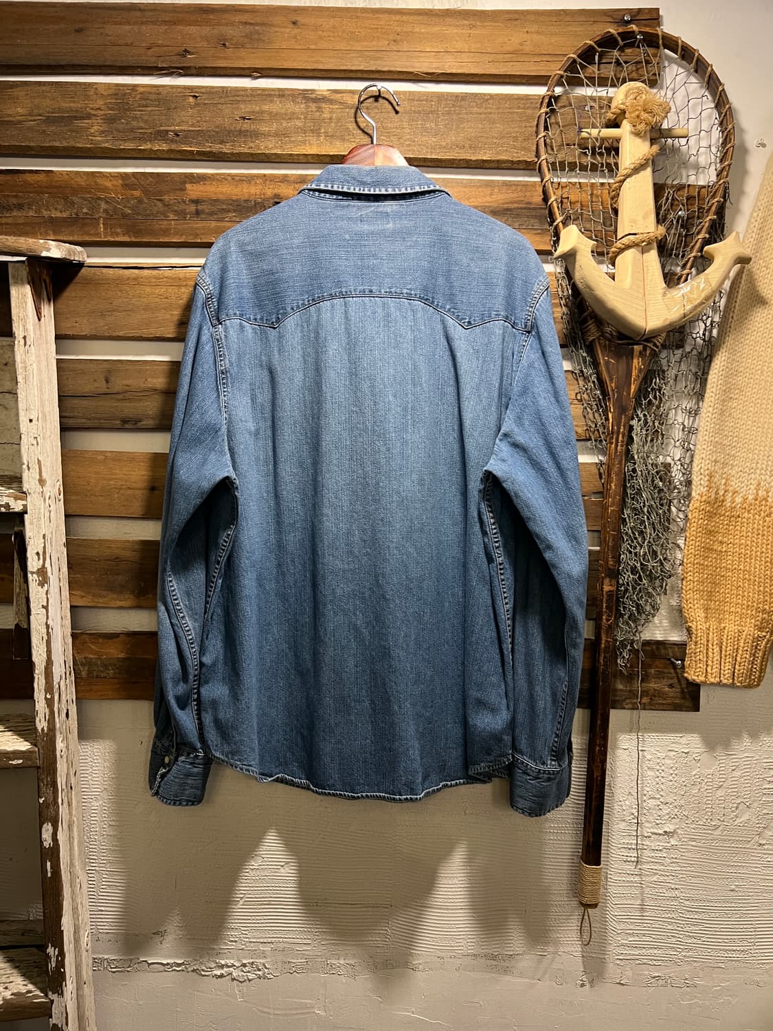 [XL]리바이스 블랭크탭 버튼다운 웨스턴 데님 셔츠 상품이미지5