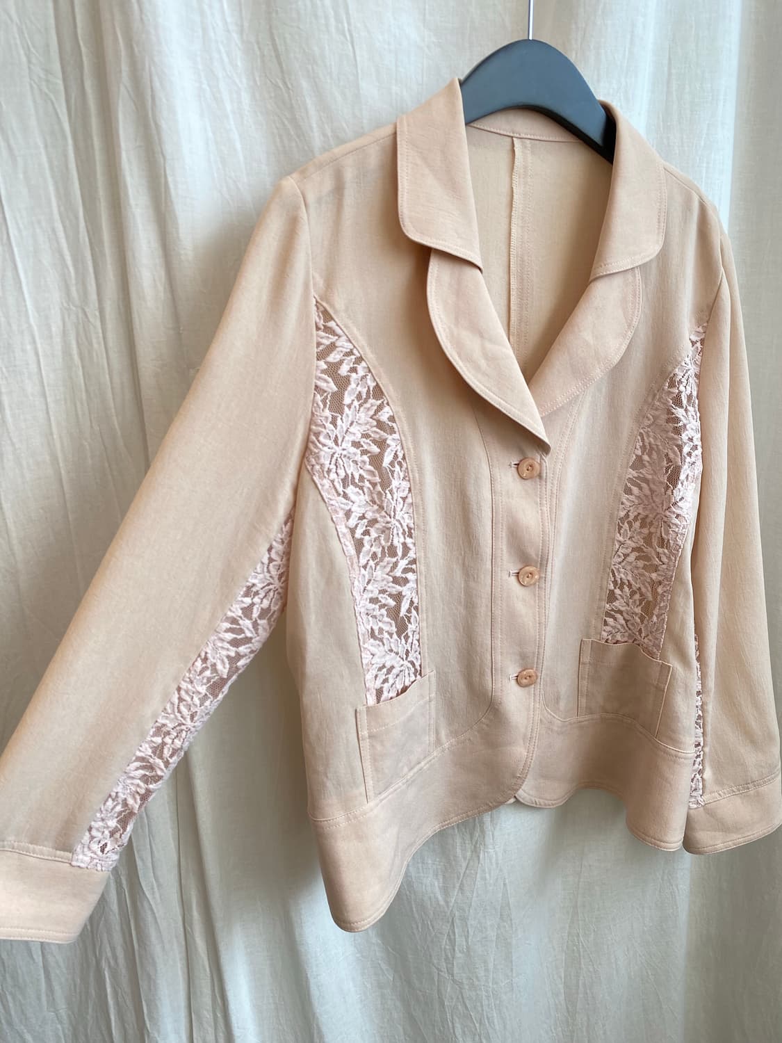 연핑크 레이스 자켓(M-L) 상품이미지5