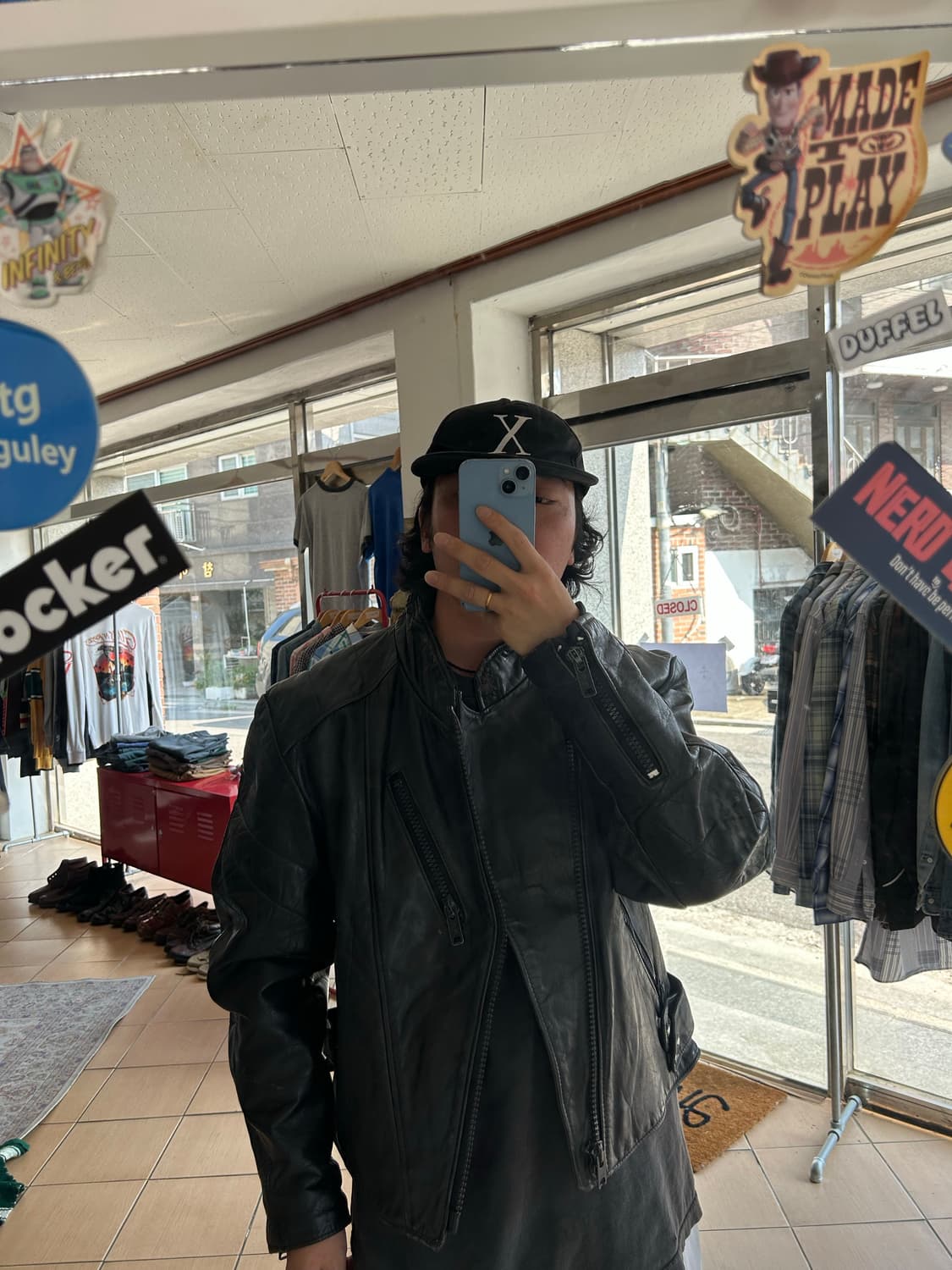 80’s Schott 555 caferacer leather jacket 상품이미지8