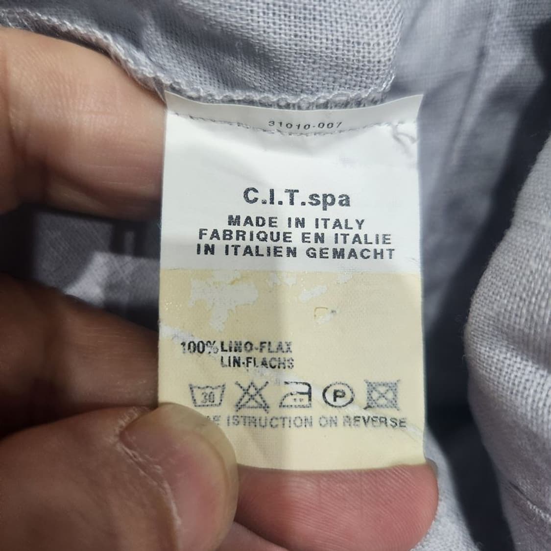 [남16(XL)]조리지오아르마니 린넨 셔츠[Y63-204]/빈티지프렌 상품이미지10