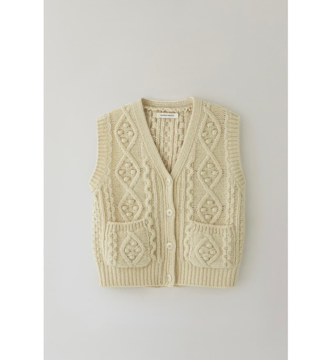 낫띵리튼 케이블 니트 베스트 상품이미지2