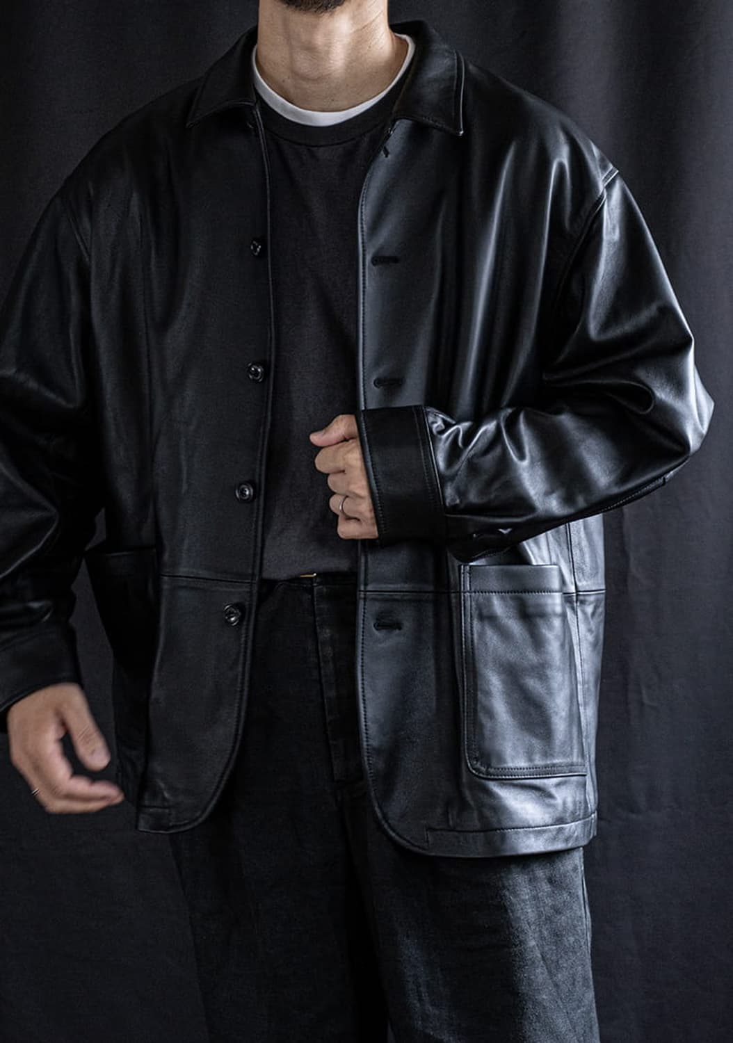 Nest robe confect 네스트로브컨펙트 램 레더 헌터자켓 상품이미지8