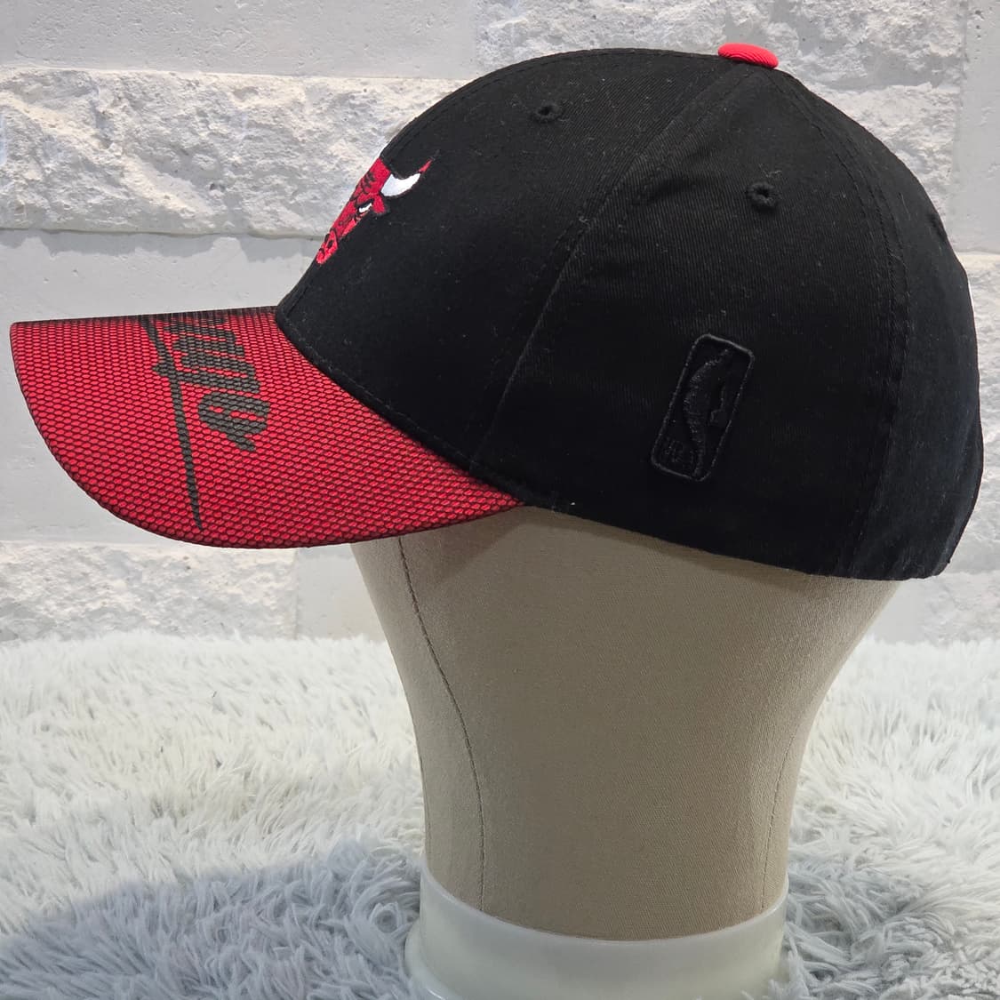 M1-3:NBA 시카고 불스 로고 캡 블랙 레드 프리사이즈 54-57cm 상품이미지3