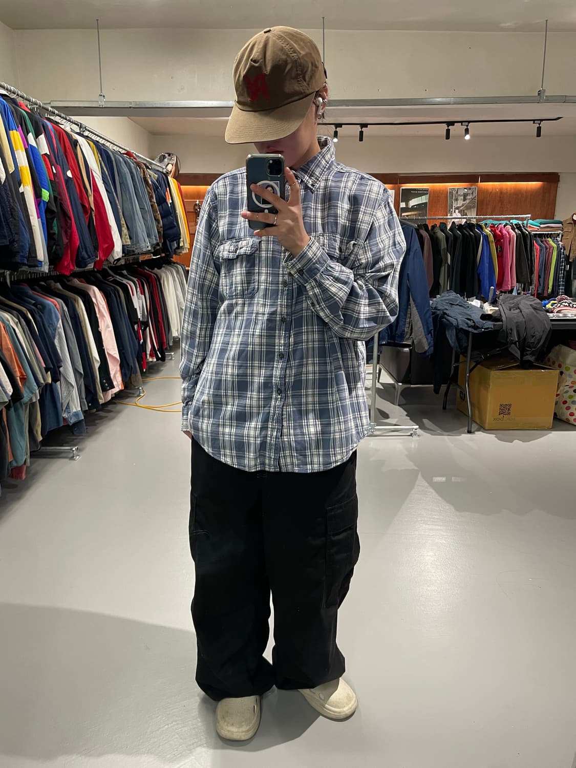 빈티지 체크 셔츠   상품이미지5